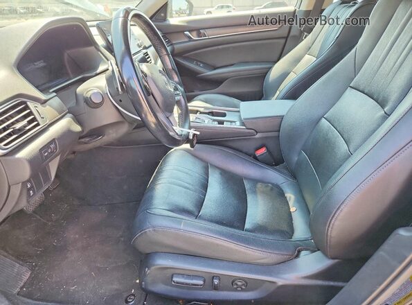 1HGCV3F52KA021126 2019 HONDA ACCORD Black წინა პანელის ხედი
