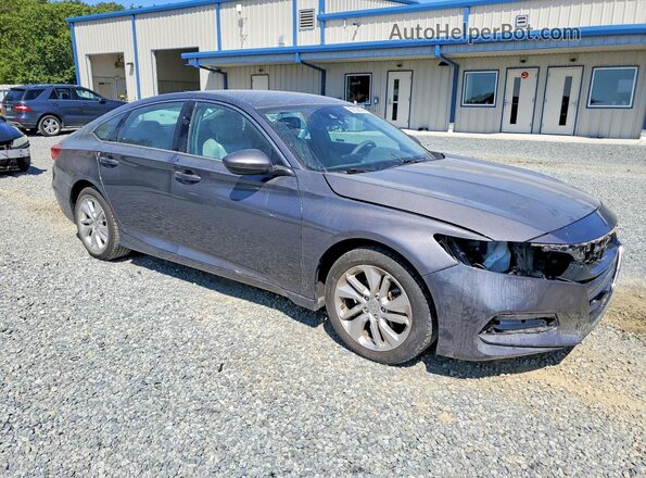 1HGCV1F1XKA087117 2019 HONDA ACCORD Gray წინა ხედი