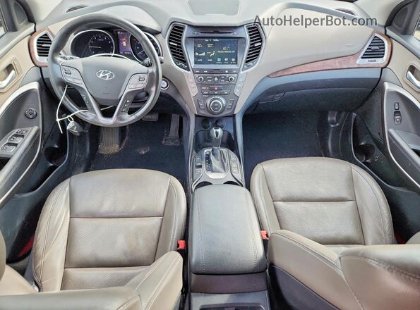 KM8SRDHF8HU179872 2017 HYUNDAI SANTA Серебряный Вид щитка приборов