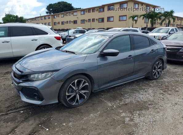 SHHFK7H40KU414905 2019 HONDA CIVIC Серый Задняя левая четверть