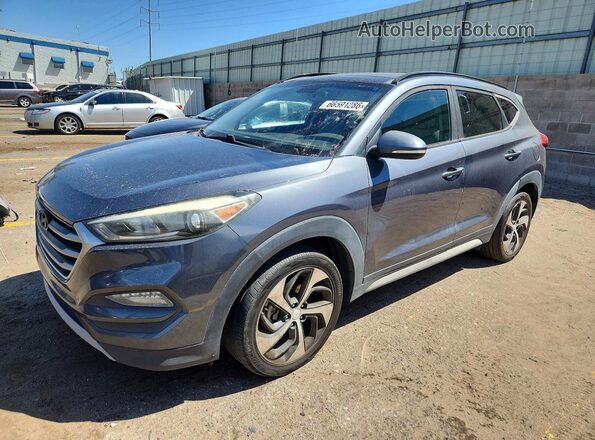 KM8J33A27JU837251 2018 HYUNDAI TUCSON Gray Задня ліва чверть