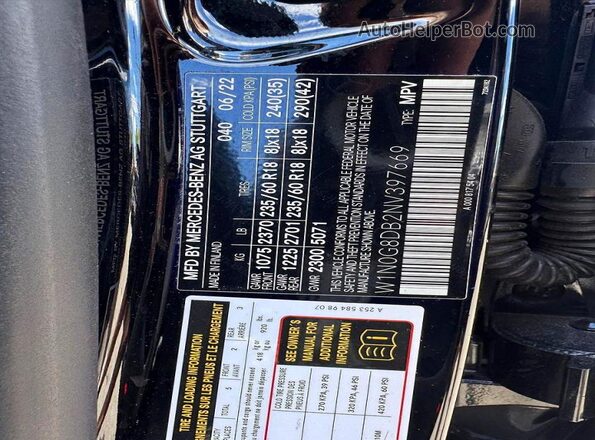 W1N0G8DB2NV397669 2022 MERCEDES-BENZ GLC-CLASS Charcoal Widok tylnych siedzeń