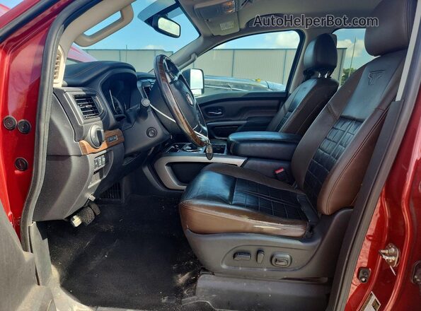 1N6BA1F24GN502525 2016 NISSAN TITAN Red Вид панелі приладів