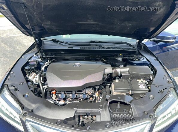 19UUB3F54HA003166 2017 ACURA TLX Blue Вид панелі приладів