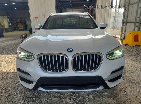 5UXTR7C53KLR45012 2019 BMW X3 White Rear view