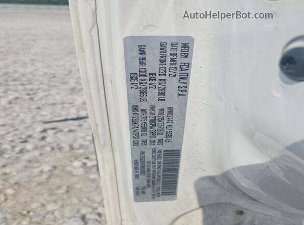 ZFB636VP2N6V98657 2022 RAM PROMASTER White VIN կոդի պիտակի տեսք