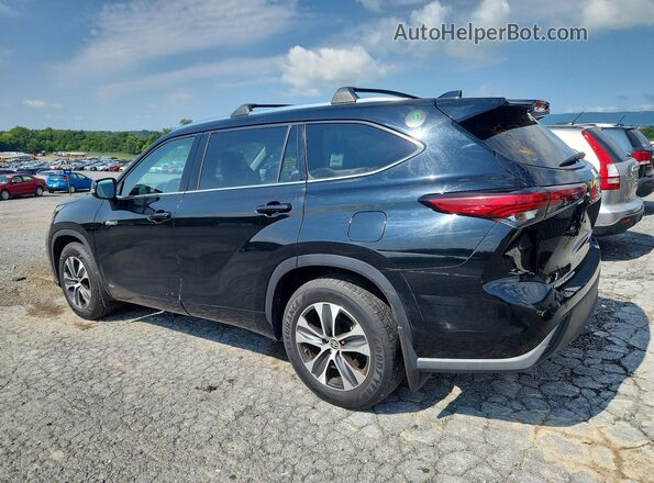 5TDGBRCHXMS514326 2021 TOYOTA HIGHLANDER Black Rear right