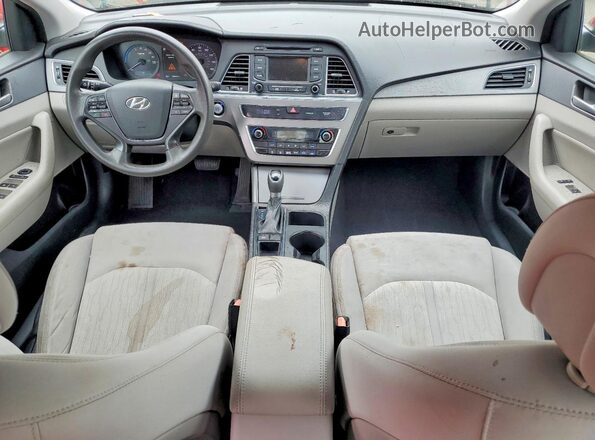 KMHE24L18GA041004 2016 HYUNDAI SONATA Red Սարքավորումների վահանակի տեսք