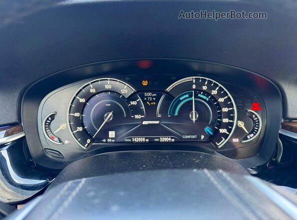 WBAJB1C50JB083749 2018 BMW 5 SERIES Charcoal Vista del cuadro de instrumentos
