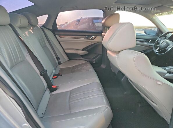 1HGCV2F9XKA006029 2019 HONDA ACCORD Silver უკანა სალონის ხედი