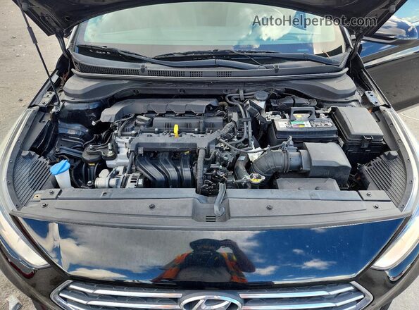 3KPC24A69NE177534 2022 HYUNDAI ACCENT Black Widok komory silnika