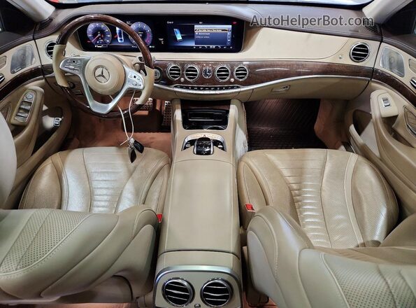 WDDUG8DB0JA381938 2018 MERCEDES-BENZ S Зеленый Вид щитка приборов