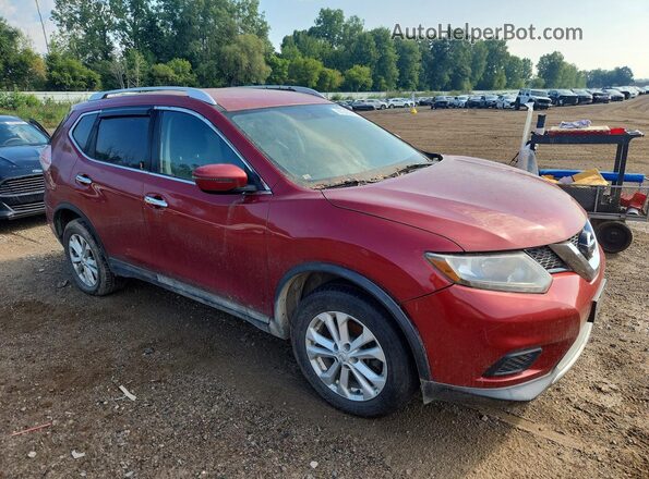 KNMAT2MV8GP701772 2016 NISSAN ROGUE Красный Вид спереди