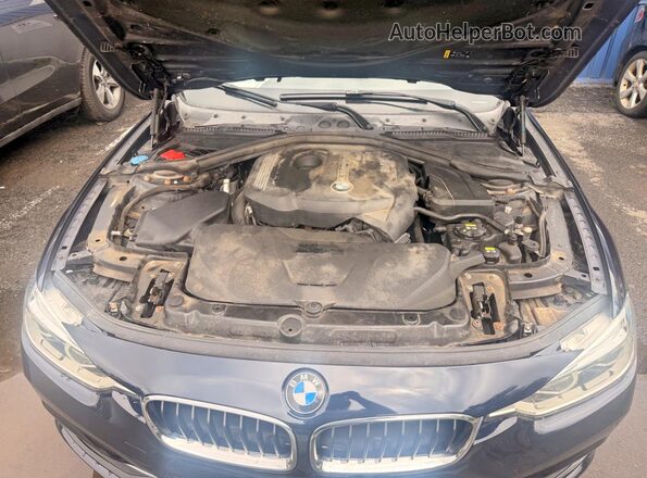 WBA8D9G54HNT91615 2017 BMW 3 SERIES Blue Widok wnętrza 360 stopni