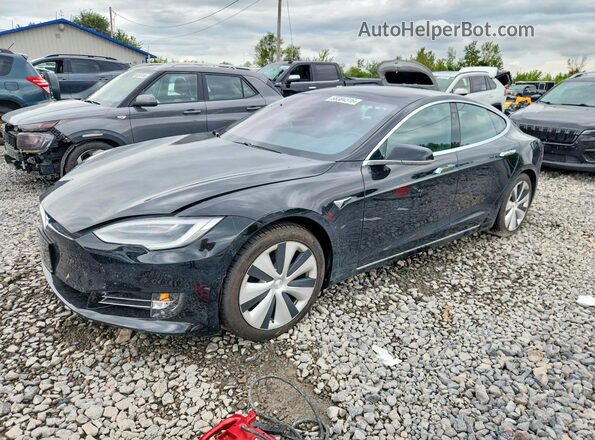 5YJSA1E25MF423668 2021 TESLA MODEL Black უკანა მარცხენა