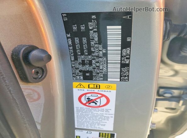 2T2BGMCA0KC032841 2019 LEXUS RX Silver სალონის 360-გრადუსიანი ხედი