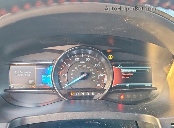 1FM5K8GT0GGC68672 2016 FORD EXPLORER Black უკანა სავარძლების ხედი