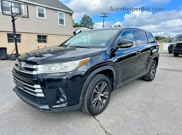 5TDZZRFH0KS325407 2019 TOYOTA HIGHLANDER Черный Задняя левая четверть