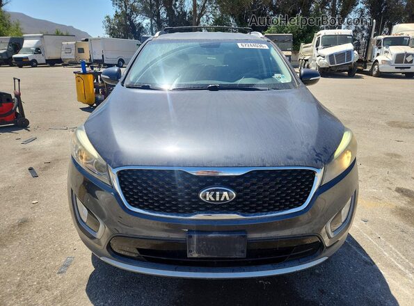 5XYPH4A5XGG044326 2016 KIA SORENTO Gray Widok z tyłu