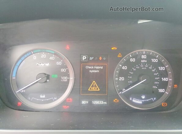 KMHE24L18GA041004 2016 HYUNDAI SONATA Red Հետևի նստատեղերի տեսք