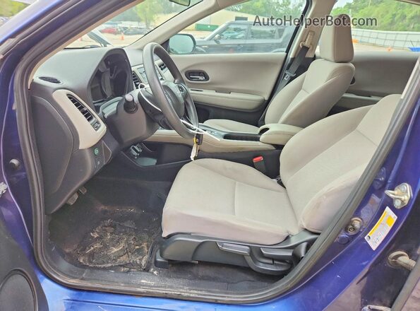 3CZRU5H39HG701774 2017 HONDA HR-V Blue Вид панелі приладів