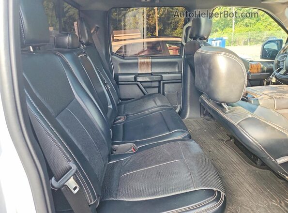 1FTFW1E16JFD78287 2018 FORD F150 White უკანა სალონის ხედი