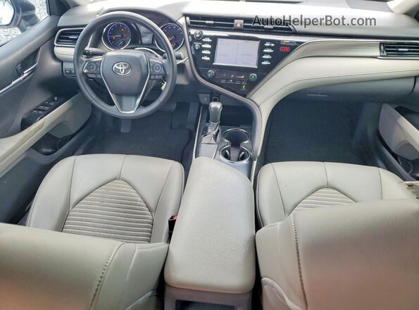 4T1B11HK4KU785986 2019 TOYOTA CAMRY White ხელსაწყოთა პანელის ხედი