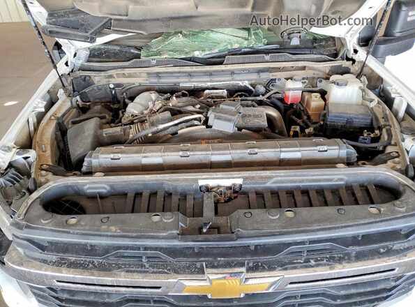 2GC1KNEY1S1228168 2025 CHEVROLET SILVERADO White ძრავის განყოფილების ხედი