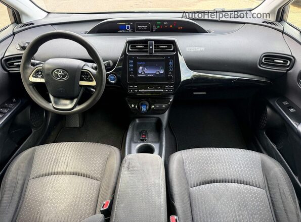 JTDKBRFU6G3013653 2016 TOYOTA PRIUS Charcoal Հետևի նստատեղերի տեսք