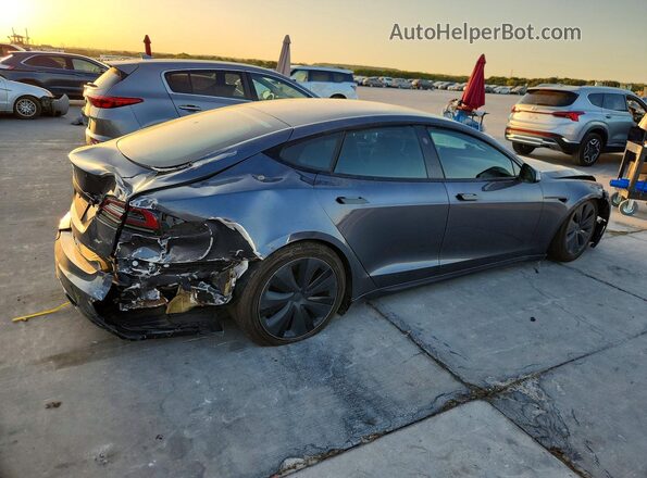 5YJSA1E58NF478188 2022 TESLA MODEL Gray Front right