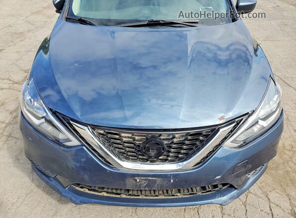 3N1AB7AP7HL636497 2017 NISSAN SENTRA Blue Widok komory silnika
