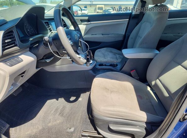 5NPD74LF7KH475803 2019 HYUNDAI ELANTRA Blue Առջևի վահանակի տեսք