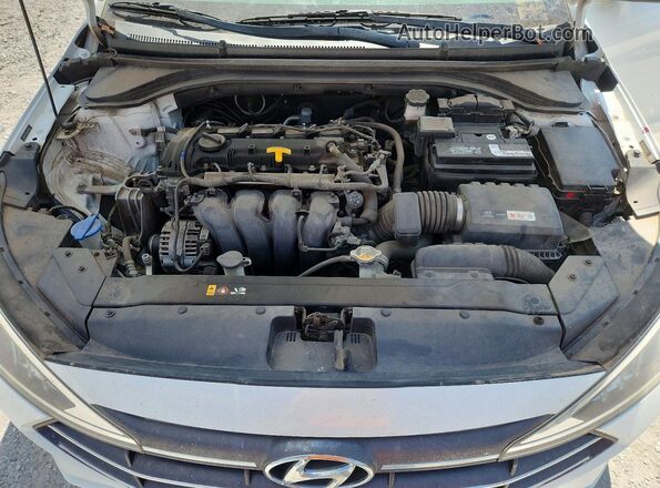 5NPD74LF8KH438632 2019 HYUNDAI ELANTRA White Engine compartment view