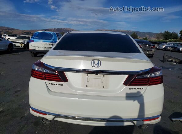 1HGCR2F55GA144490 2016 HONDA ACCORD White Widok wnętrza z przodu