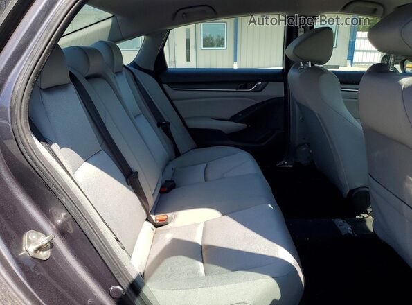 1HGCV1F1XKA087117 2019 HONDA ACCORD Gray უკანა სალონის ხედი