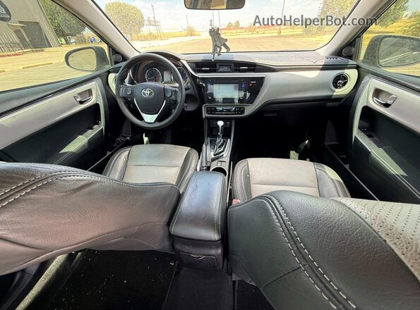 5YFBURHE7HP604728 2017 TOYOTA COROLLA Gray Rear seats view