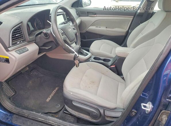 5NPD84LF3HH063559 2017 HYUNDAI ELANTRA Blue Vista del salpicadero