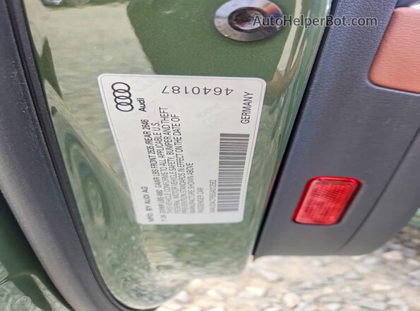 WAUDACF55SA012562 2025 AUDI A5 Green Widok naklejki z numerem VIN