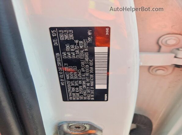 YV4A22PK6G1041297 2016 VOLVO XC90 White Панорамний вид салону 360°