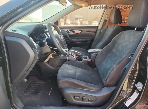 KNMAT2MT1GP679886 2016 NISSAN ROGUE Black წინა პანელის ხედი