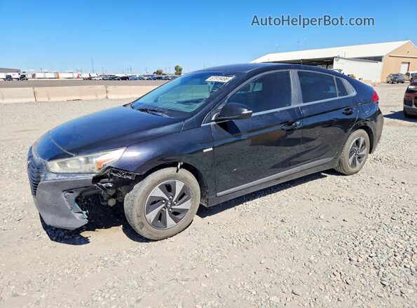 KMHC75LC5HU030445 2017 HYUNDAI IONIQ Black უკანა მარცხენა