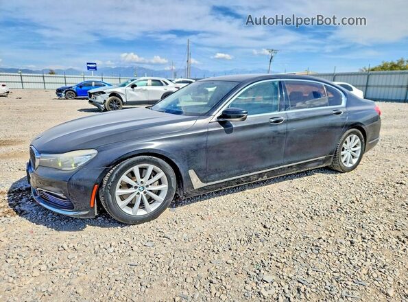 WBA7E2C50GG546685 2016 BMW 7 SERIES Black Rear left