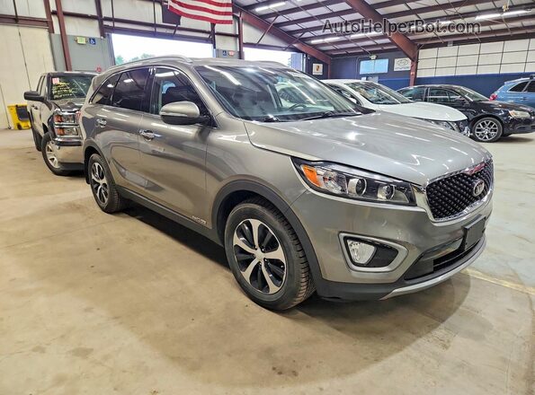 5XYPHDA51HG231388 2017 KIA SORENTO Gray Front view