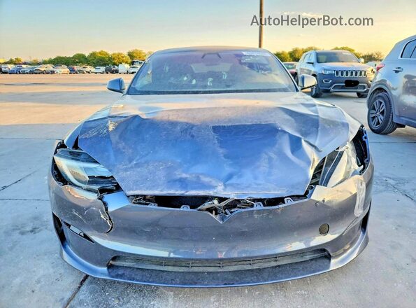 5YJSA1E58NF478188 2022 TESLA MODEL Gray Rear view