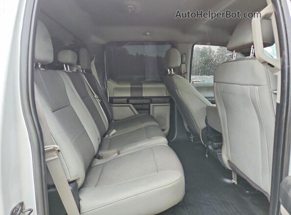 1FTEW1EP0JFD22121 2018 FORD F150 White Rear interior view
