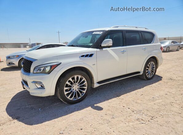 JN8AZ2NE0H9150485 2017 INFINITI QX80 White Rear left