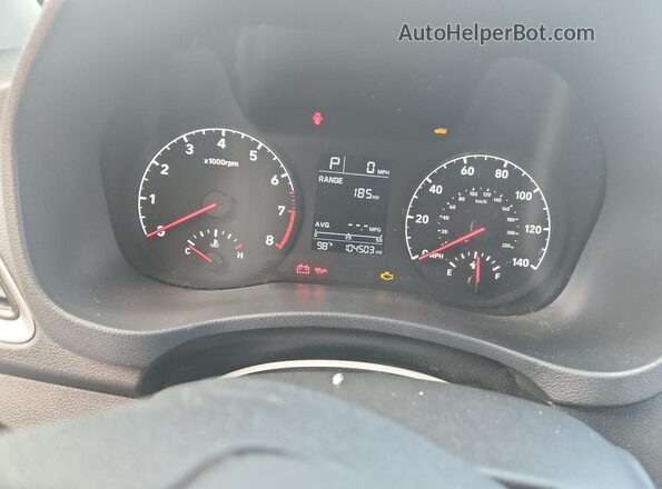 3KPC24A39KE046394 2019 HYUNDAI ACCENT Blue Widok tylnych siedzeń