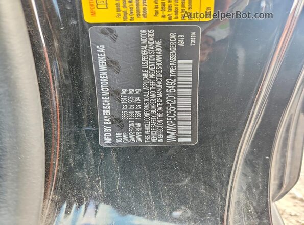 WMWXP5C55H2D16492 2017 MINI COOPER Черный Вид наклейки с VIN-кодом