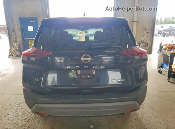 5N1BT3BB4NC692555 2022 NISSAN ROGUE Black Widok wnętrza z przodu