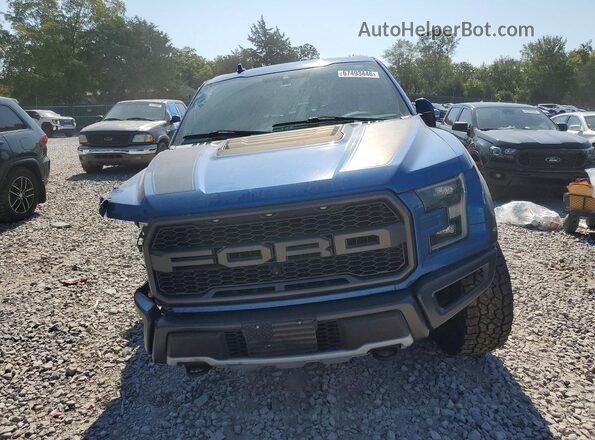 1FTFW1RG5KFA62332 2019 FORD F150 Blue Вид ззаду